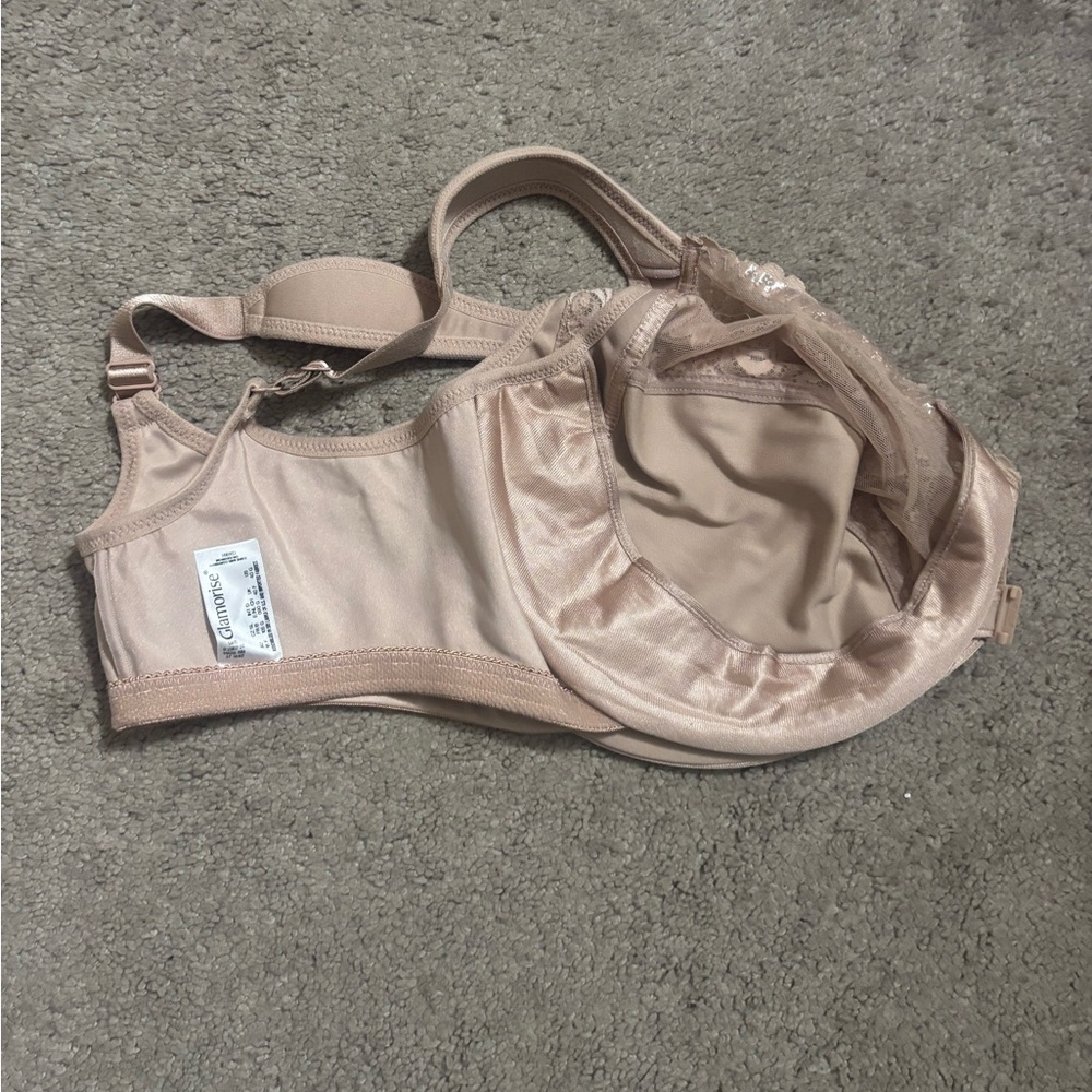 Glamorise Women's Brown Floral Plus Size
(FRONT-CLOSE) Size 40G - Picture 7 of 8